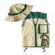 thumbnail image 1 of Chaleco y sombrero de explorador para niños Kit de aventura al aire libre Juego de simulación Chaleco de safari y sombrero Verde, 1 of 9