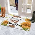 thumbnail image 5 of Sunflower Flowers on Yellow Background (2) Door Mat 30 X 17 Inch Welcome Doormat Indoor Outdoor Entrance Floor Mat Non Slip Spring Summer Decor Rubber Mats, 5 of 6
