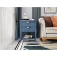 thumbnail image 3 of American Style Modern Nightstand, 2 Drawer Side Table with Open Display Shelf, Bedside Table for Bedroom, Living Room, Study Room, 3 of 7