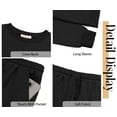 thumbnail image 5 of Fantaslook Pajama Sets for Women Two Piece Outfits Long Sleeve Sweatshirts Lounge Sets Casual Tops and Shorts Fall Outfits, 5 of 8