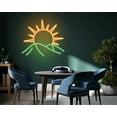 thumbnail image 2 of Handmadetneonsign Sun Mountain Led Sign, Sun Mountain Neon Sign, Wall Decor, Sun Neon Sign, Custom, 2 of 5
