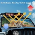 thumbnail image 5 of Uorisanigo Foldable Windshield Sun Shade for Jeeps Cute Corgi Beach Sun Visor Windshield Sunshade Fit for Jeep Gladiator 2020-2025/Jeep Wrangler TJ JK JL 2018-2025, Keep Car Interior Cooler, 5 of 7
