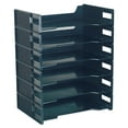thumbnail image 3 of Tomorotec Stackable Letter Tray Set, Black, 6 Count, 3 of 4