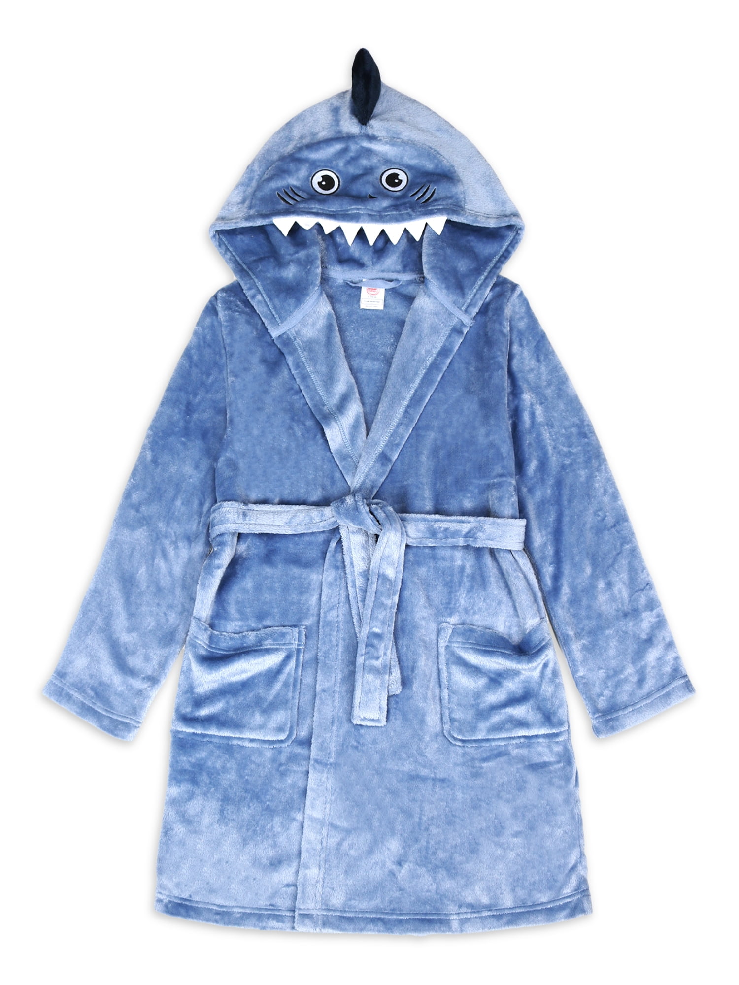 Shark Robe Wonder Nation Boys Shark Robe with Hood, Sizes 4-18 & Husky - Walmart.com