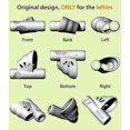 thumbnail image 4 of 3 Pack Left-Handed Pencil Grips, Correction Writing Aid Grip For Handwriting Needs Preschoolers And Adult, 4 of 5