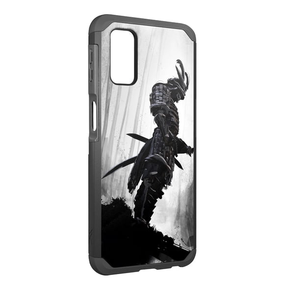DALUX MetKase Hybrid Slim Phone Case Cover Compatible with T-Mobile Revvl 6 Pro 5G (2022) - Gray Forest Warrior