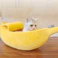 thumbnail image 4 of IKemiter Lit Mignon pour Chat en Forme de Banane Lit Doux pour Chaton Lapin Petits Chiens, 4 of 7