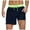 Navy Blue, variant on ohmzyzo Mens Swim Trunks with Compression Liner 9 Inch Bathing Suits Quick Dry Board Shorts Summer Swimsuit with Pocket