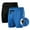 black+blue, variant on Arjen Kroos Men Athletic Running Shorts 3 Inch Quick Dry Workout Shorts Sports Gym Shorts with Pockets, 2 Pack