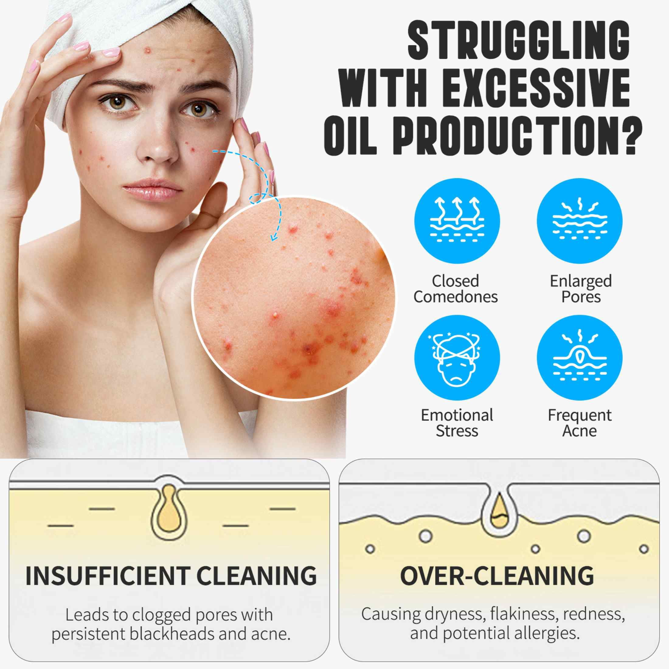 Aliver 3-Pack Turmeric Kojic Acid Foaming Face Cleanser, Deep Cleaning, Moisturizing, Easy to Use, For All Skin Type