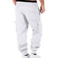 thumbnail image 3 of Wutalume Men's Sports Pants with Running and Outdoor Design, Featuring Pockets for Work and Casual Use, Ideal for Training, Sports, and Everyday Activities,White M, 3 of 6