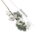 thumbnail image 5 of Artificial Cottonseed Flower Branch – 24.4in Dried Red Berry Decoration with Snow Frost for Christmas, Home, Photography & Floral Arrangement, 5 of 5