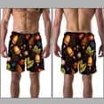 thumbnail image 3 of luoweisi Men's Beach Shorts Quick Dry Swim Trunks with Mesh Lining Acorns L, 3 of 5