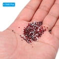 thumbnail image 4 of Uxcell 1440Pcs Glass Diamante Rhinestone, Man Made Gems Dark Red 1.3-1.4 mm, 4 of 6