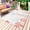 Coral Red, variant on Blue Coastal Outdoor Rug 6x9 Ft - Reversible Patio Rug Outdoor Camping Rugs, Summer Beach Turtle Coral Starfish Jellyfish Indoor Outdoor Area Rugs, Non-Slip Outdoor Carpet Runner for Deck/Porch