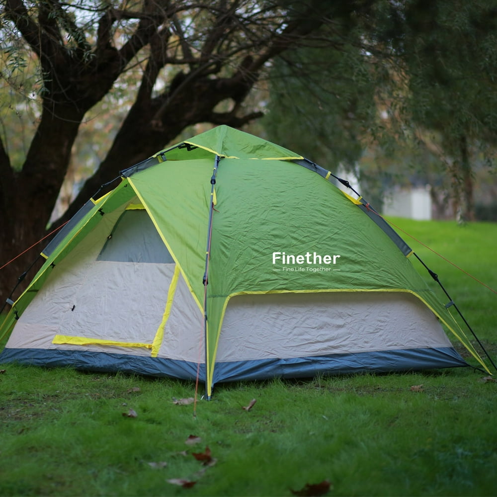 3Person Dome Tent Outdoor Ultralight Waterproof Instant SetUp DoubleWalled Tent All