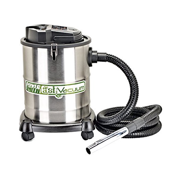 PowerSmith PAVC102 Aspirateur à Cendres 10 Ampères 4 Gallons avec 2 Filtres à Cendres, Argent