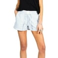 thumbnail image 2 of Musuos Women Casual Shorts, Summer Elastic Waist Striped Short Pants for Daily, 2 of 6