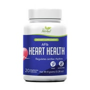 AFib Heart Health Herbal Supplement - Regulates cardiac rhythm - Reduces palpitations, dizziness, and lightheadedness - 100% Herbal and Natural