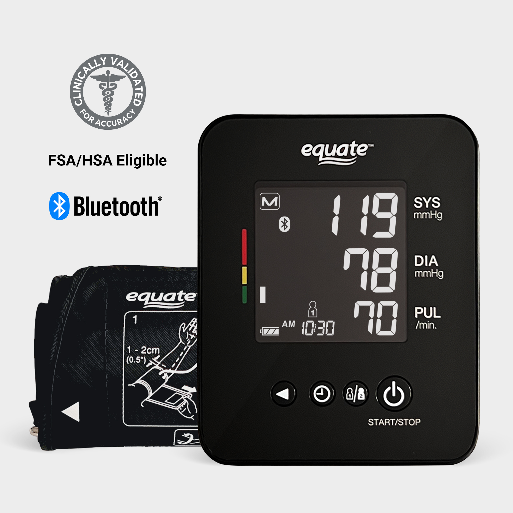 Equate BP-6000 Upper Arm Blood Pressure Monitor with Bluetooth photo 2