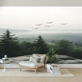 thumbnail image 7 of Peel and Stick Wallpaper Wall Murals Mountain Foggy Forest Tree Landscape Misty 100"H x 144"W Removable PVC Wall Paper Self-Adhesive Wall Paintings Art Decor for Bedroom Living Room, 7 of 7