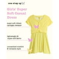 thumbnail image 2 of One Step Up Girls' Dress Set - 2 Piece Super Soft Ribbed Cardigan Sweater and Casual Dress (7-12), 2 of 7
