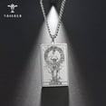 thumbnail image 2 of RSAMD Wicca Tarot Card Necklace Shadowscapes Major Arcana Pagan Vintage Wiccan Jewelry-Box Chain-Gold-The World-23.62''(60cm), 2 of 9