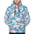 thumbnail image 4 of Hoodies for Men - Palm tree flamingo flower Long Sleeve Comfrt Men'S Fashion Hoodies & Sweatshirts, Sweatshirts for Men Hoodies Pullover Clothing Clothes with Pouch, 4 of 7