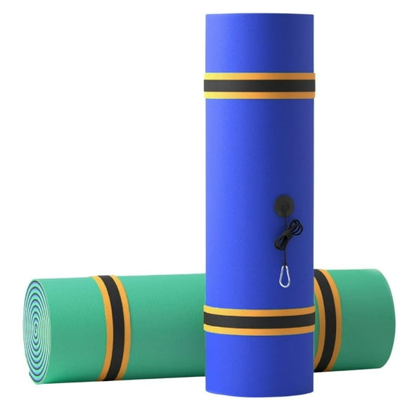 SOWKT Lily Pad Floating Mat for Lakes and Boating (9x6 Feet, Blue/Green)