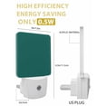 thumbnail image 3 of Night Lights Auto Sensor Aventurine Green Plug-in LED Nightlights Lamp Dusk to Dawn for Living Room, Bedroom, Bathroom, Hallway, Stairways Home Wall Decor, Simple Style Night Light, 3 of 9