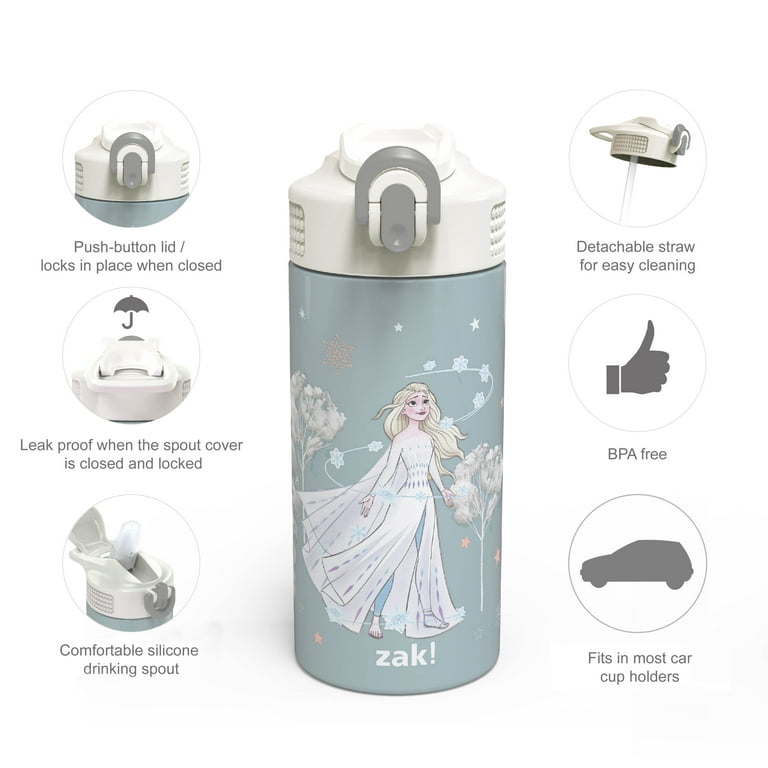 Simple Modern Disney Frozen Elsa Kids Water Bottle with Straw Lid| Reusable  Insulated Stainless Steel Cup for Girls, School | Summit Collection 