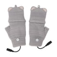 thumbnail image 4 of Guantes Con Calefaccio USB, Chip Calfactor, Diseño de Medio Dedo, Enchufe USB, Calefacción Uniforme, Adecuados para Trabajo de Oficina, Esquí, Ciclismo, Senderismo, Aventuras, Aventuras, 4 of 7
