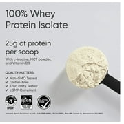 Sports Research® Whey Protein Isolate Powder, Creamy Vanilla (5lb Bag)