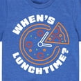 thumbnail image 3 of Instant Message - Whens Lunchtime - Toddler & Youth Short Sleeve Graphic T-Shirt, 3 of 6