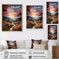 thumbnail image 4 of Designart "Sunrise Over The Countryside In Provence" Countryside Wall Decor, 4 of 7