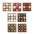thumbnail image 2 of 9 piezas de bolas de Navidad de 6 cm, colgantes para decoración de árbol de Navidad, material PP, 2 of 5