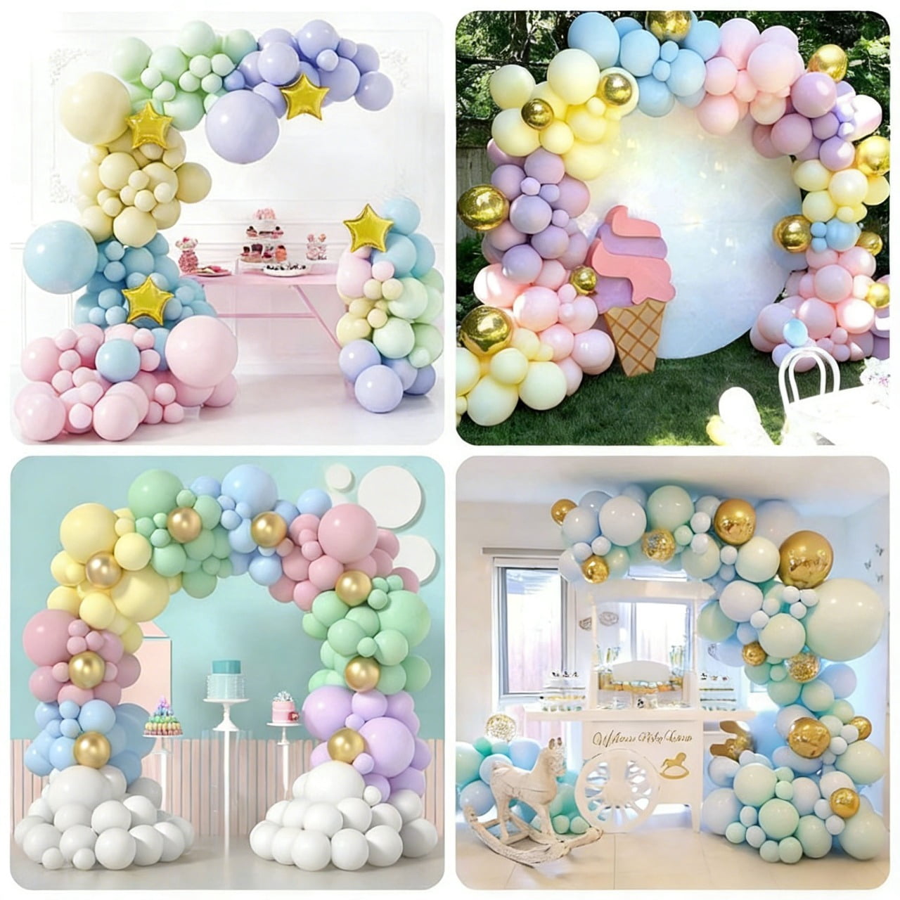 Colorful Balloon Arch Kit,Party Decorations for Birthday Graduation Wedding Anniversary