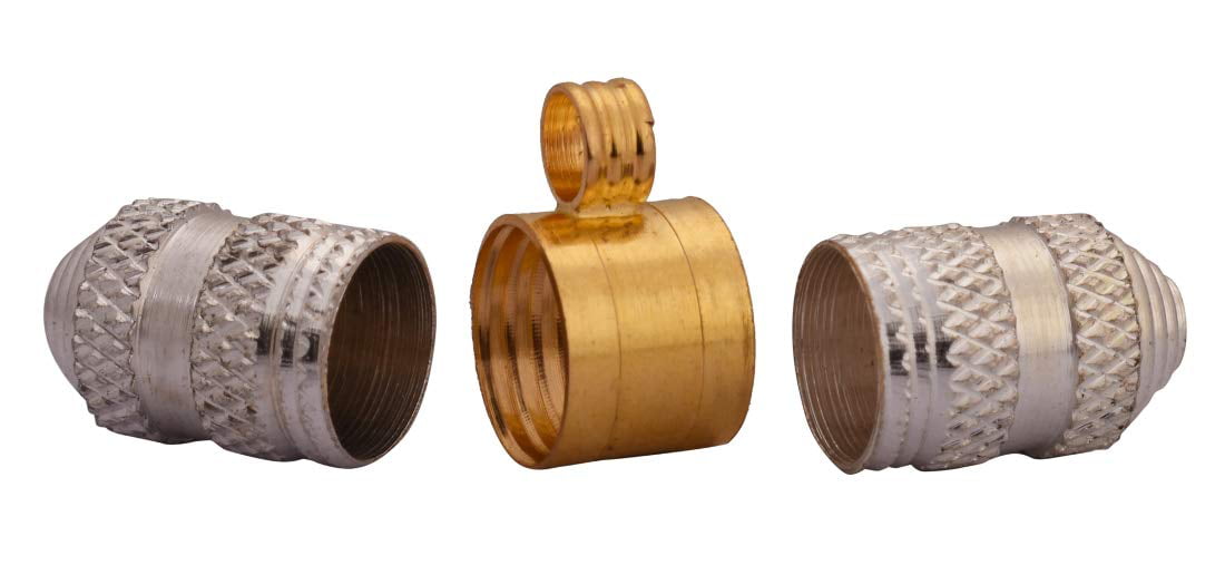 Handmade Brass Locket Pendant Indain Silver Tabeez Or Taveez Size 1.4'' 