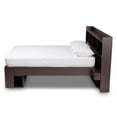 thumbnail image 6 of Baxton Studio Dexton Dark Brown Finished Wood Queen Size Platform Storage Bed, 6 of 12