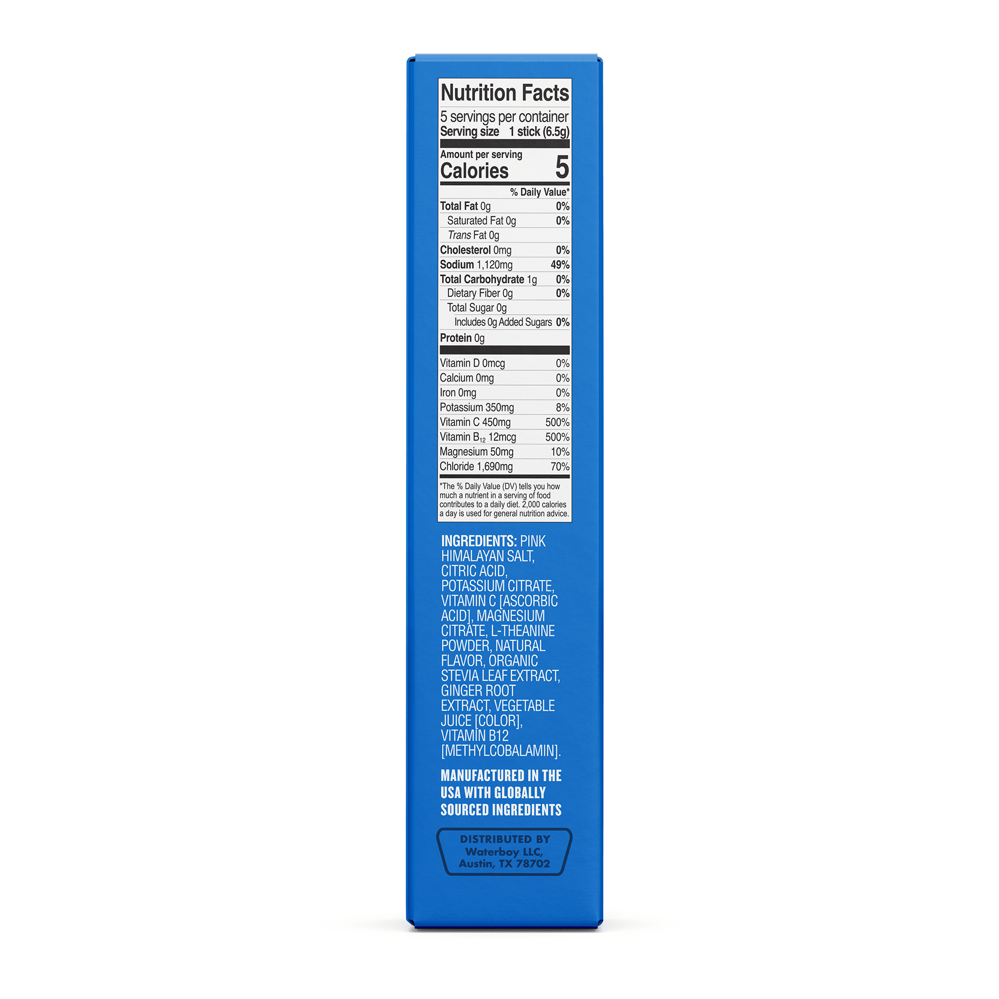 Waterboy Hydration and Weekend Recovery Powder Packets, Strawberry Lemonade 5 Count