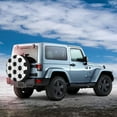 thumbnail image 3 of Daiia Soccer Ball Tire Covers , Travel Trailer Camper Truck SUV Motorhome Waterproof Wheel Cover, Sun Rain Snow Protector-14 inch, 3 of 9