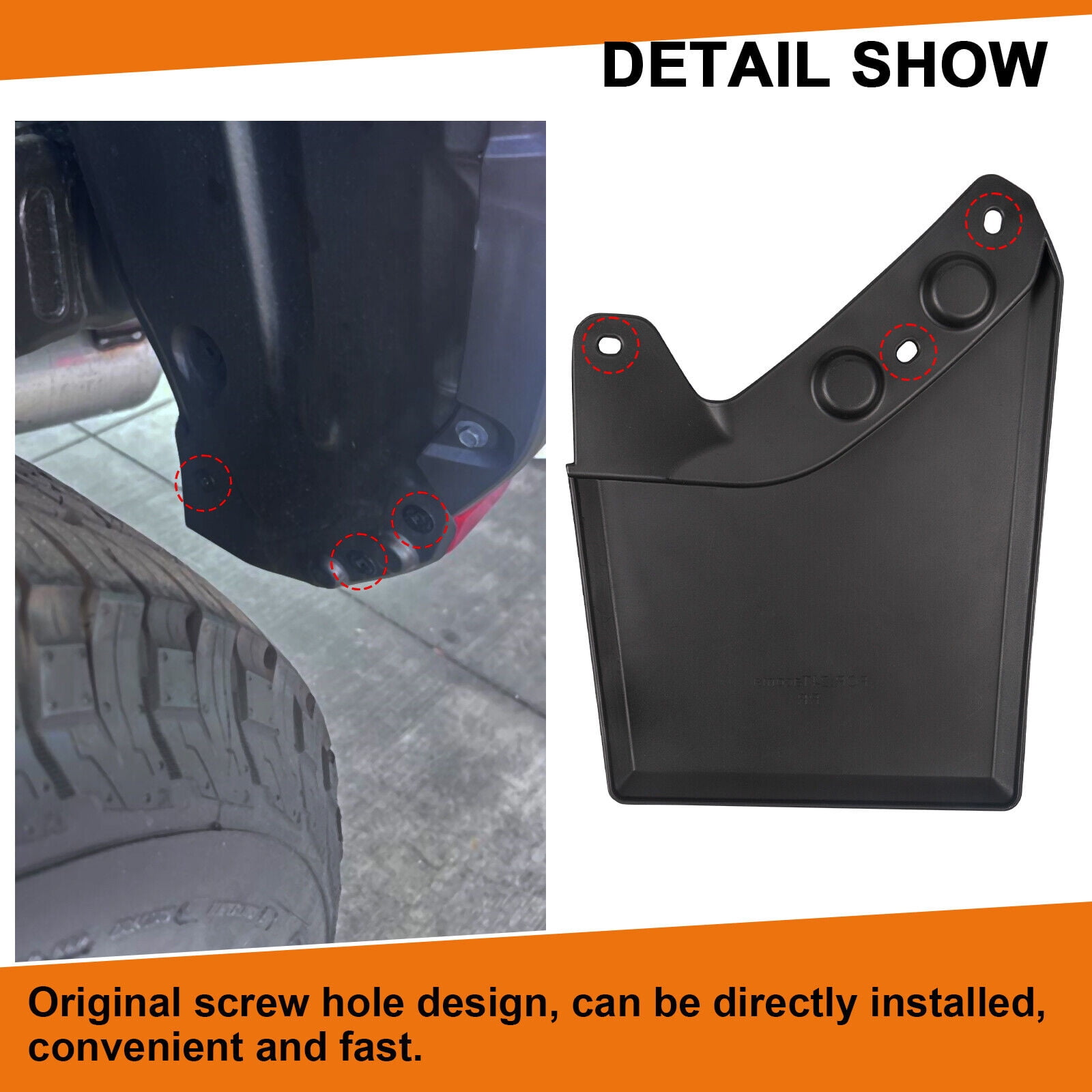 4PCS Front & Rear Mud Flaps & Splash Guards Customed For Toyota Tacoma 2024-2025 Upgrade Fender Mudguards Exterior Accessories