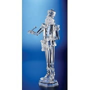 CC Christmas Decor Pack of 2 Icy Crystal Decorative Christmas Nutcracker Drummer Figure 18"