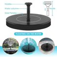 thumbnail image 2 of Fuente solar Bomba de fuente de agua solar de 16 cm Jardín al aire libre Fuente de baño de aves de paisaje de agua flotante redonda clásica Sailing Electrónica, 2 of 4