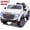 White, variant on Zukpow Licensed GMC 24 Volt Ride on Toys, 4WD/2WD Switchable Power Car wheels with Remote, Bluetooth, Fold Down Tailgate, Rear Storage, Red