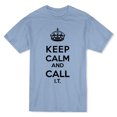 thumbnail image 1 of Keep Calm and Call I.T. Men's Light Blue T-shirt, 1 of 1