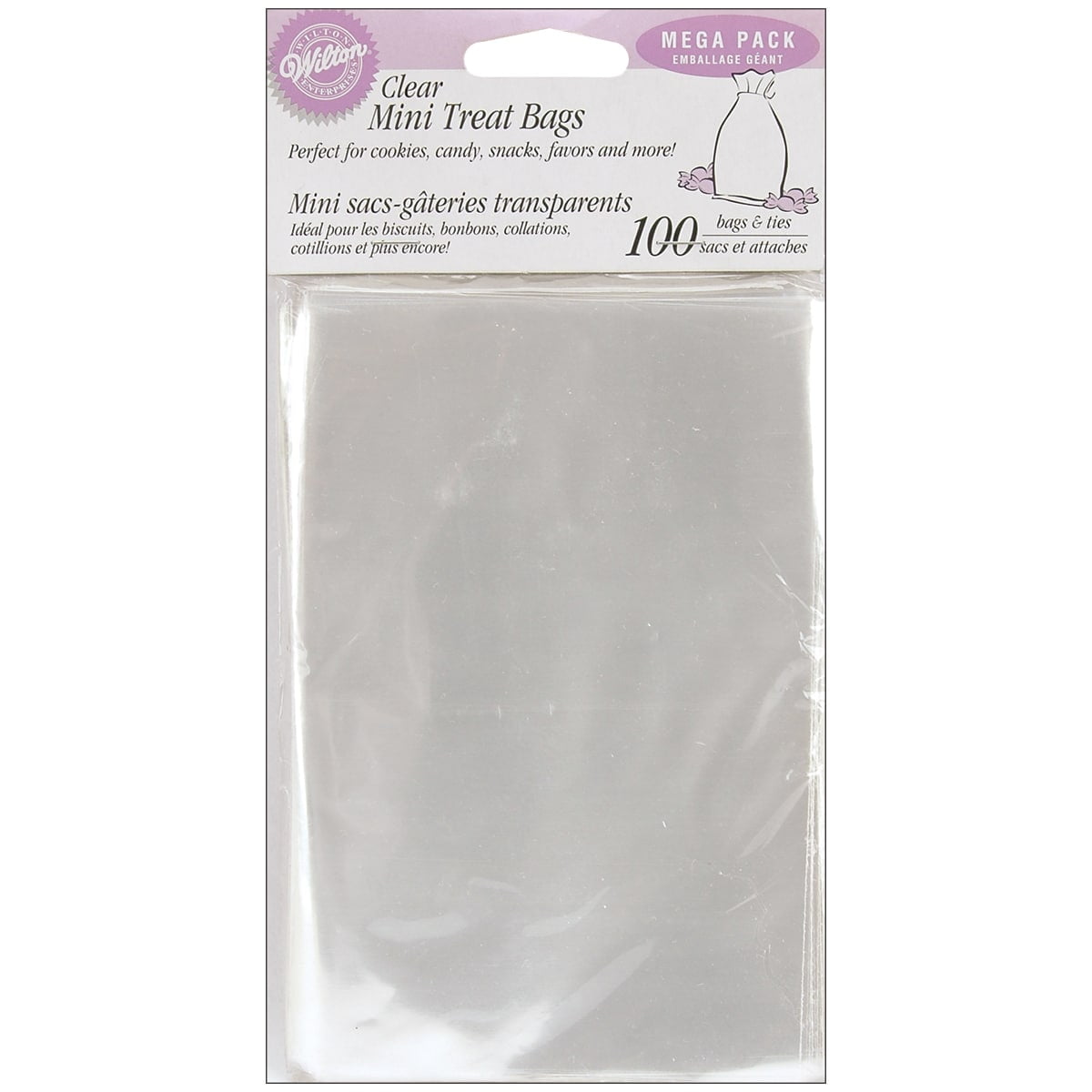 Wilton Clear Treat Bags 100 Count