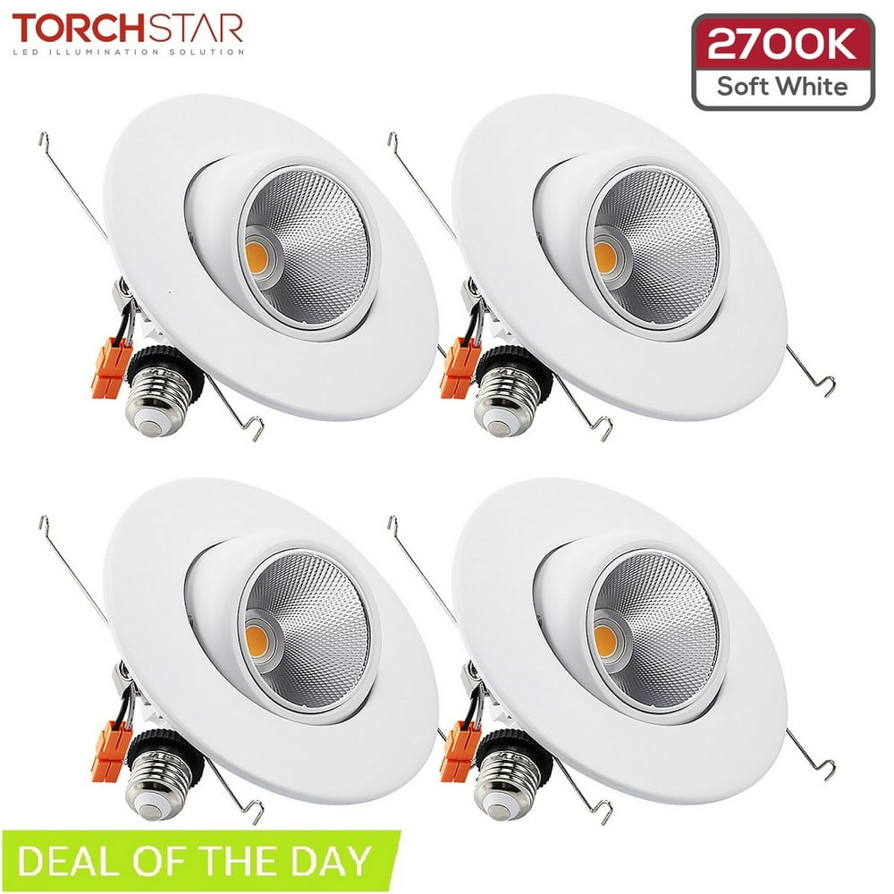 TORCHSTAR 6 Inch Adjustable LED Recessed Downlight for Living Room
