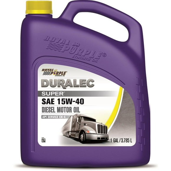 Royal Purple Huile 04154 Duralec Super; SAE 15W-40; Synthétique; 1 Gallon Peut; Simple