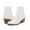 White, variant on Women PU Leather Stacked Block Heel Western Cowboy Ankle Zip Up Boots (Camel / 10)